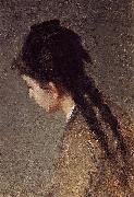 Eva Gonzales Portrait of Jeanne Gonzales in Profile oil painting reproduction